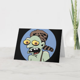 Funny Zombie Hillbilly Grußkarte Karte