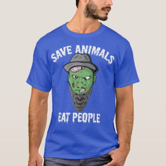 Funny Zombie Redewendungen Halloween Lover Vegan J T-Shirt
