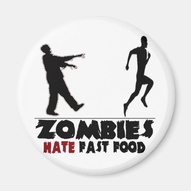 Funny Zombies Fast Food Magnet (Vorne)