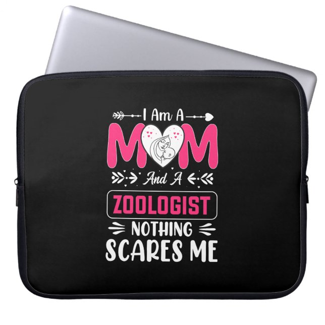 Funny Zoologist Mama, Zoologe Mama Laptopschutzhülle (Vorderseite)