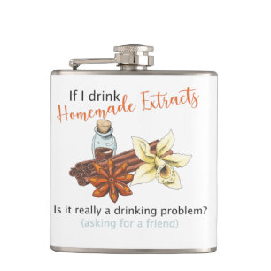 Funny Zuhause Baker Trinkflasche, hausgemachte Ext Flachmann