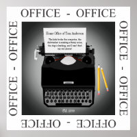 Funny Zuhause Office arbeitet von Zuhause Poster