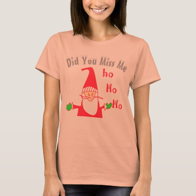 Funny Zuhause zu Weihnachten hast du mir T - Shirt (Vorderseite)