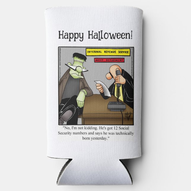FunnyHalloween Spaß kann Cooler-Geschenk Selters Dosenkühler (Vorderseite)
