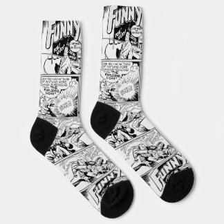 'FUNNYMAN' Action Comic Strip Socks Socken