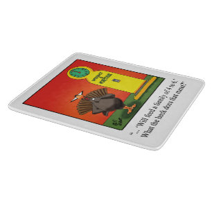 FunnyThanksgiving Spaß Glass Cutting Board Schneidebrett