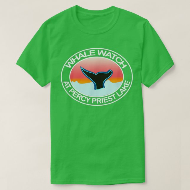 FunnyWhaleWatchAtPercyPriestTennesseeTailWater T-Shirt (Design vorne)
