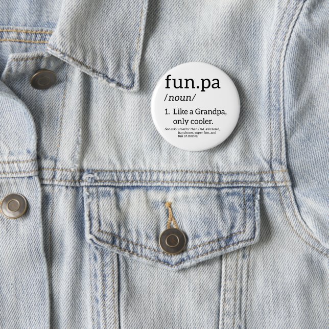 Funpa wie ein Opa nur Cooler Button (Beispiel)