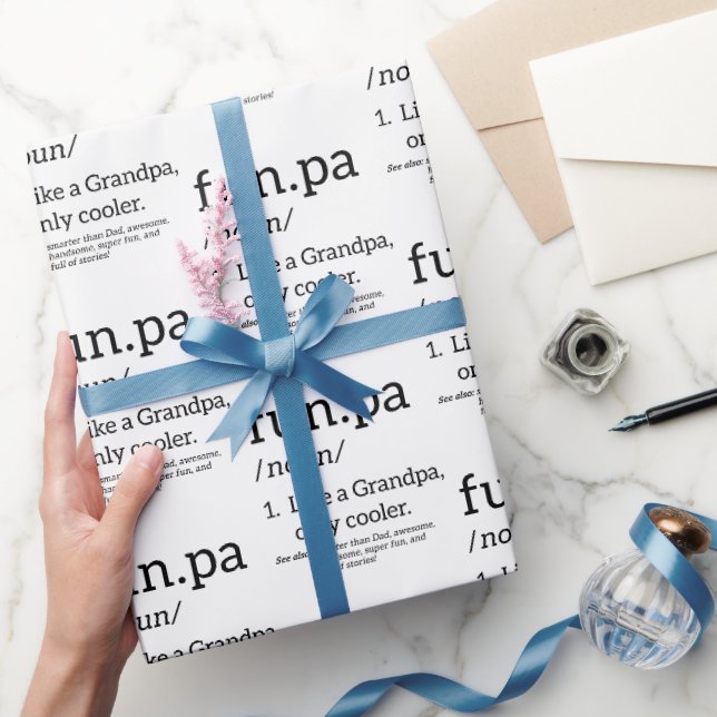 Funpa wie ein Opa nur Cooler Geschenkpapier (Schenken)