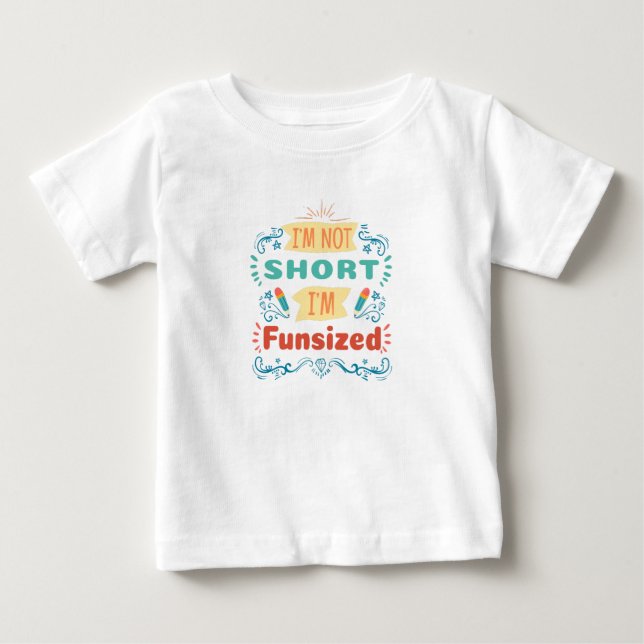 Funsize Adventure Design Yellow Blue Red Baby T-shirt (Vorderseite)
