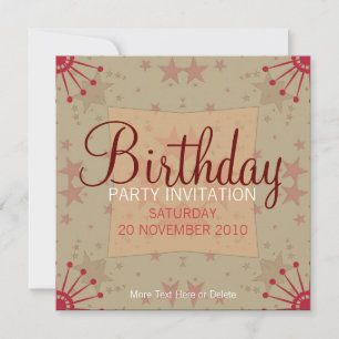 FunStars Fête Anniversaire Invitation