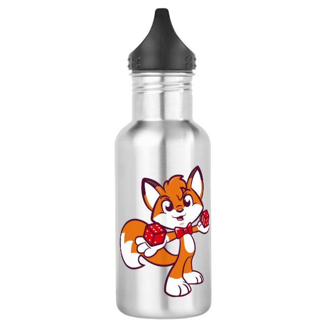 Funtastic-Fox-Gurke Edelstahlflasche (Links)
