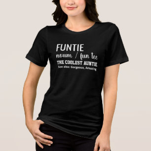 Funtie-Definitions-Shirt – Lustiges Geschenk für d Tri-Blend Shirt