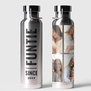 Funtie Fun Cool Tante Custom Jahr 4 FotoCollage Trinkflasche