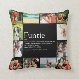 Funtie Tante Tuntie Definition Foto Collage Spaß Kissen