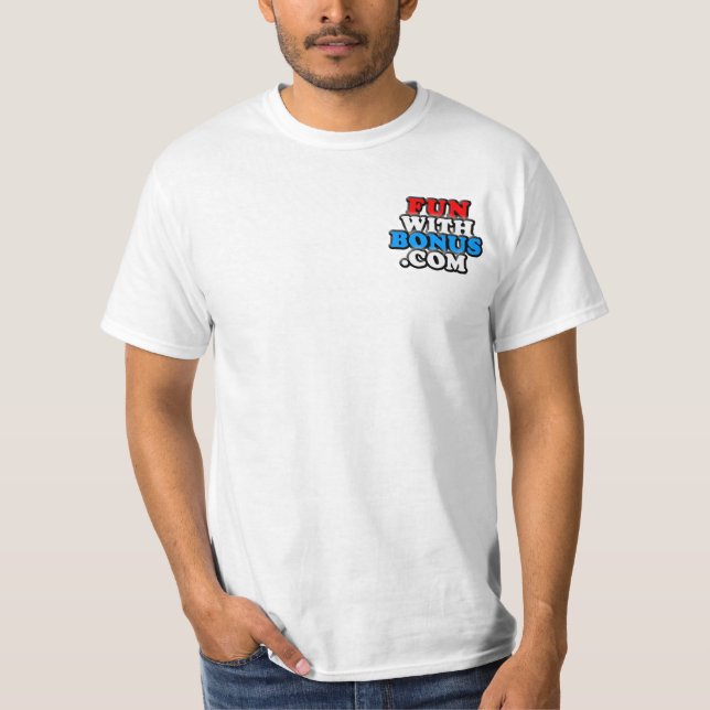 FunWithBonus.com - @FunWithBonus - doppelseitig T-Shirt (Vorderseite)