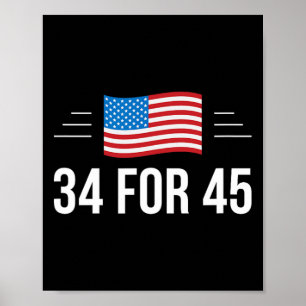 Für 45 - Trump Guilty Times - Poster