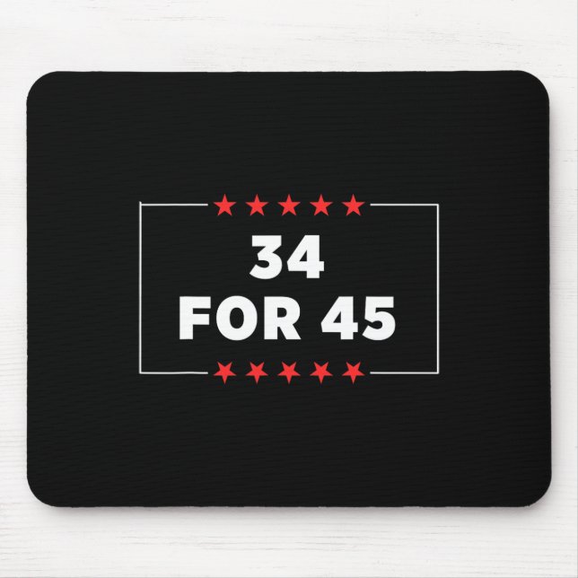 Für 45 Trump verurteilt Mousepad (Vorne)