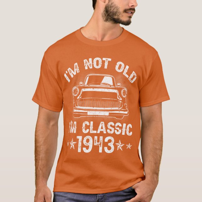 Für 80 Auto 1943 80er Oldtimer T-Shirt (Vorderseite)