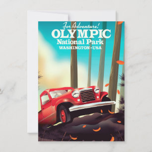 Für Abenteuer! Olympischer Nationalpark Washington Einladung