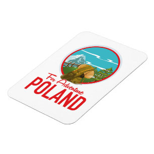 Für Adventure Poland Travel Logo Magnet