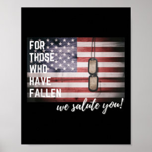 Für alle, die gestorben sind - Patriotischer Geden Poster