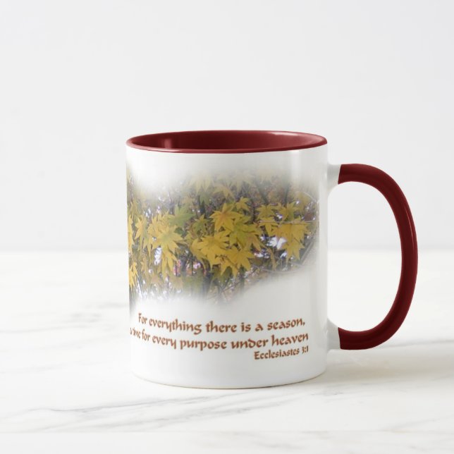 Für alles gibt es eine Jahreszeit Tasse (Rechts)