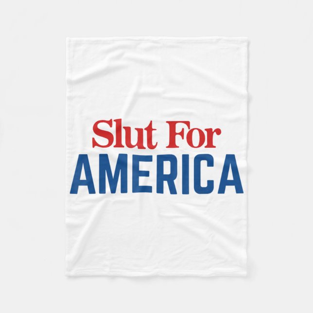 Für Amerika 4. Juli  Fleecedecke (Vorderseite)