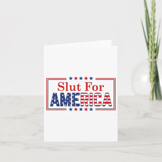 Für Amerika am 4. Juli Karte (Vorderseite)