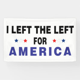 Für Amerika Verlassen Banner