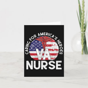 Für Amerikas Helden gekümmert Patriotic Va Nurse N Karte