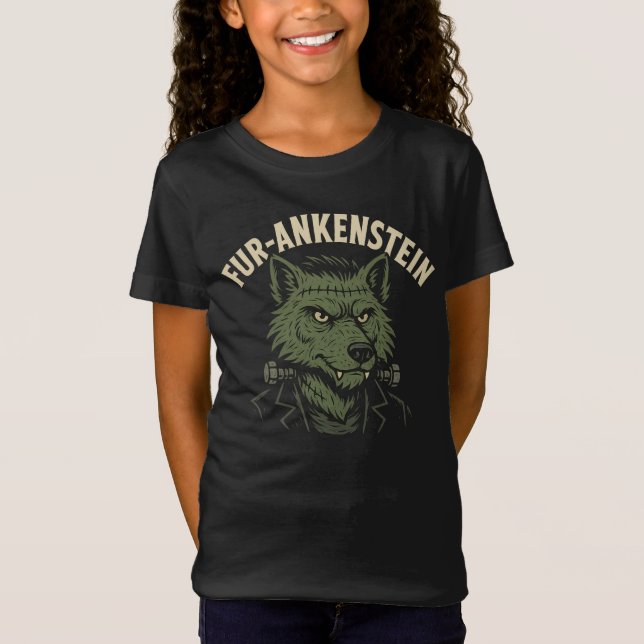 Fur-Ankenstein Halloween T - Shirt - Funny Franken (Vorderseite)