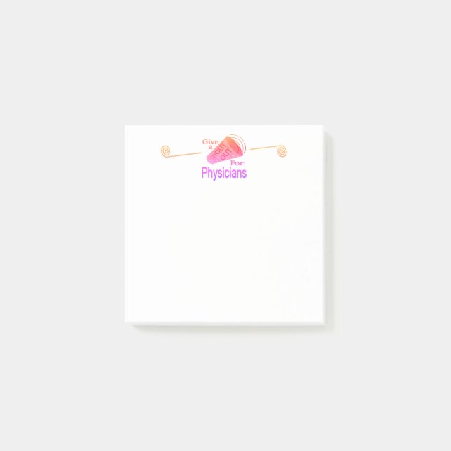 Für Ärzte ausrufen Post-it Klebezettel (Vorderseite)