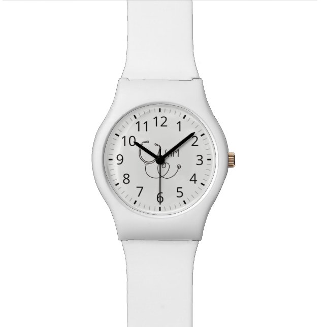 Für Ärzte und Krankenschwestern. Medizinisches Ste Uhr (Nahaufnahme)