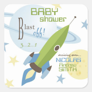 Für Baby Boy Einladungs Square Sticker