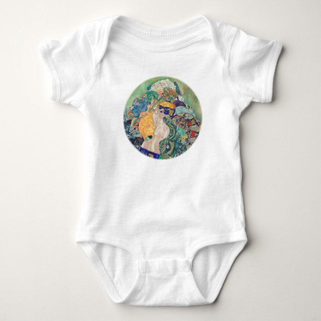 Für Baby Colorful Gustav Klimt Baby Strampler (Vorderseite)