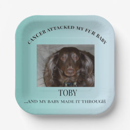 Fur Baby Survivor Celebration Art Pappteller