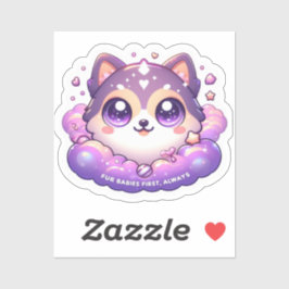 Fur Babys Erster Niedlicher Haustier Lover Kawaii  Aufkleber