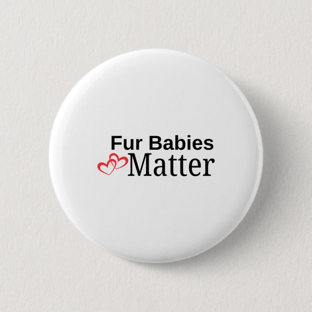 Fur Babys Sticker Button (Vorderseite)