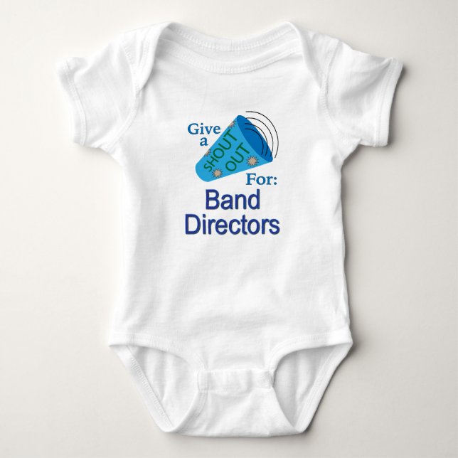Für Banddirektoren ausrufen Baby Strampler (Vorderseite)