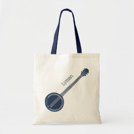 Für Banjo Spieler Navy Blue Personalisiert Tragetasche