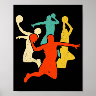 Für Basketball Retro Vintage Poster