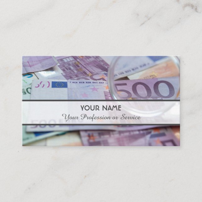 Für berufliche Banker oder Finanzexperten Visitenkarte (Vorderseite)