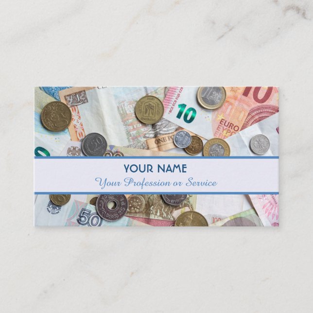 Für berufliche Banker oder Finanzspezialisten Visitenkarte (Vorderseite)