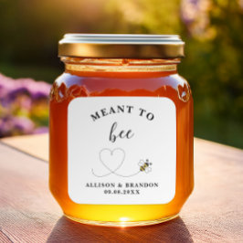Für Bienen bestimmte Etikette für Honiggläser als  Quadratischer Aufkleber