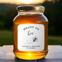 Für Bienen bestimmte Etikette für Honiggläser als