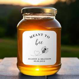 Für Bienen bestimmte Etikette für Honiggläser als  Quadratischer Aufkleber