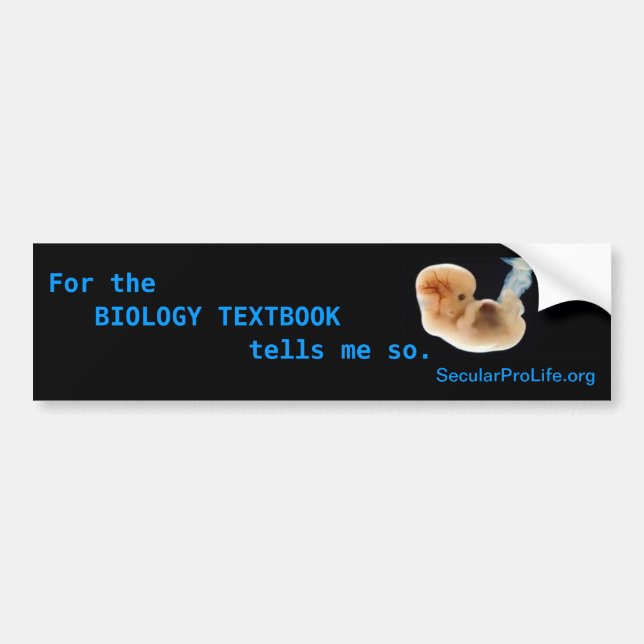 Für Biologie sagt das Lehrbuch mir so Autoaufkleber (Vorne)