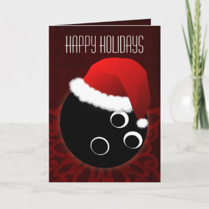 für Bowler Weihnachtskarten Feiertagskarte