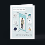 Für Boyfriend Funny Starter Pack Geburtstagskarte Karte<br><div class="desc">Funny Boyfriend Starter Pack Geburtstagskarte glücklich. Exklusives Design für die Marke Green Elephant Cards.</div>